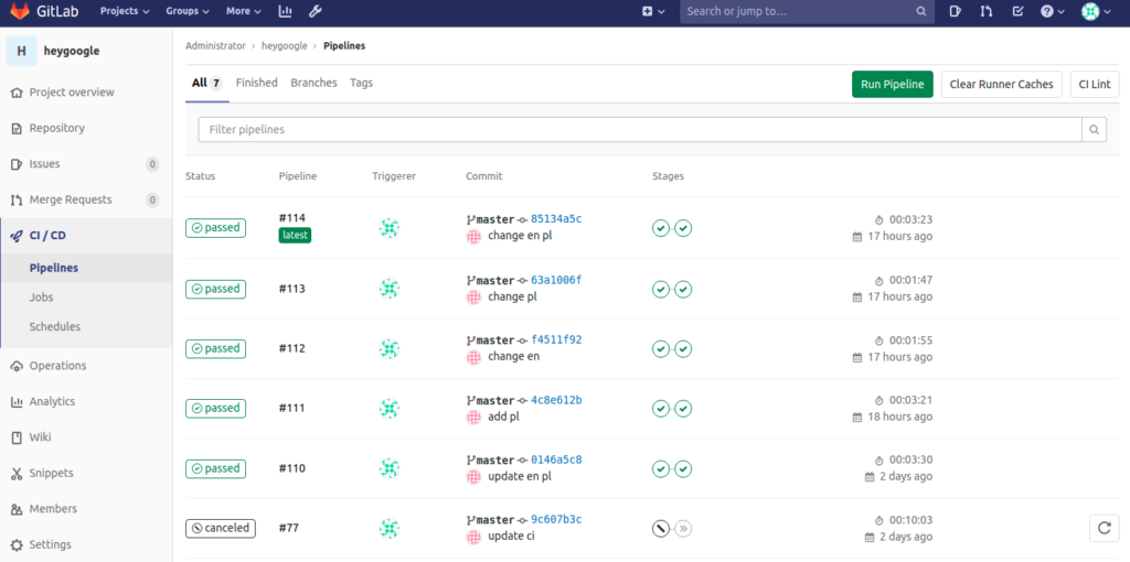 gitlab pipeline