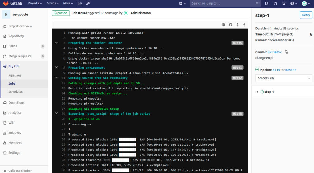 gitlab step